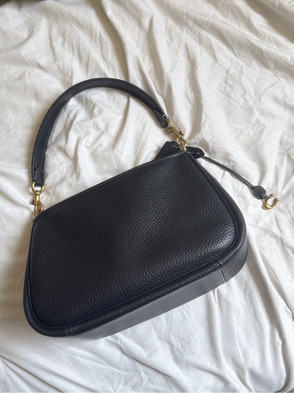 Coach Cary Small Soft Pebbled Leather Bag